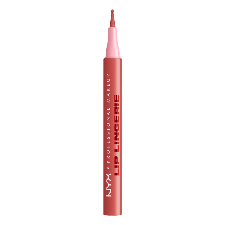 Marker pentru buze rezistent NYX Professional Makeup Lip Lingerie 09 Send Nudes, rezista intreaga zi, waterproof, 1 ml