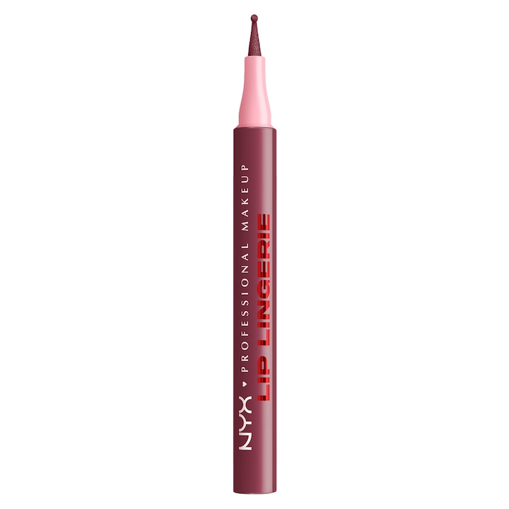 Marker pentru buze rezistent NYX Professional Makeup Lip Lingerie 11 Hot & Heavy, rezista intreaga zi, waterproof, 1 ml