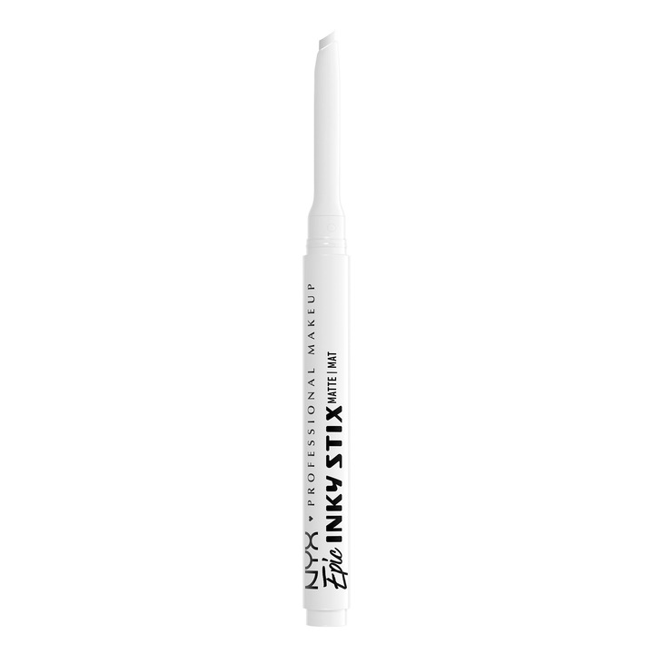 Creion de ochi tip gel NYX Professional Makeup Epic Inky Stix 17 Wired White, waterproof, varf inclinat precis, 0.1 g