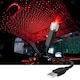 Lumini ambientale auto, AFKSMILE, Mini lampa de proiector cu cer instelat montata in masina, USB, Consum redus, Usor de instalat si transportat, 360° Rotatie, Pentru modificari auto, Pentru prag, usa, bord, Aluminiu, 21*1.5cm, Rosu