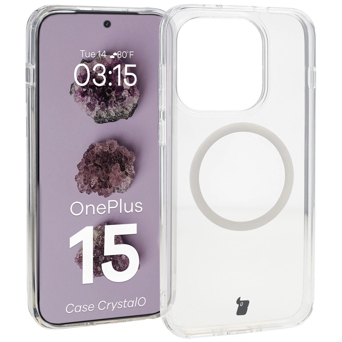 Husa, Bizon Case CrystalO pentru OnePlus 15, Transparent