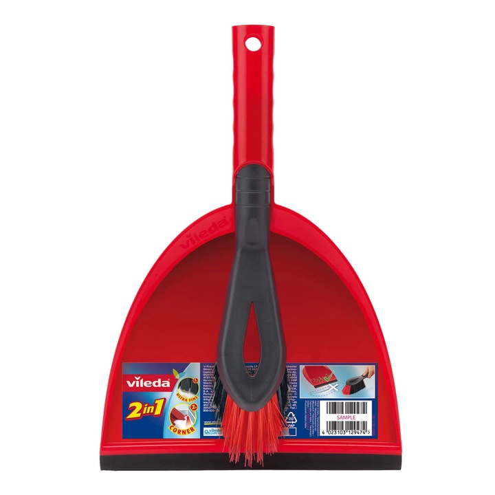 Фарс + матура Vileda 46094, червено + черно