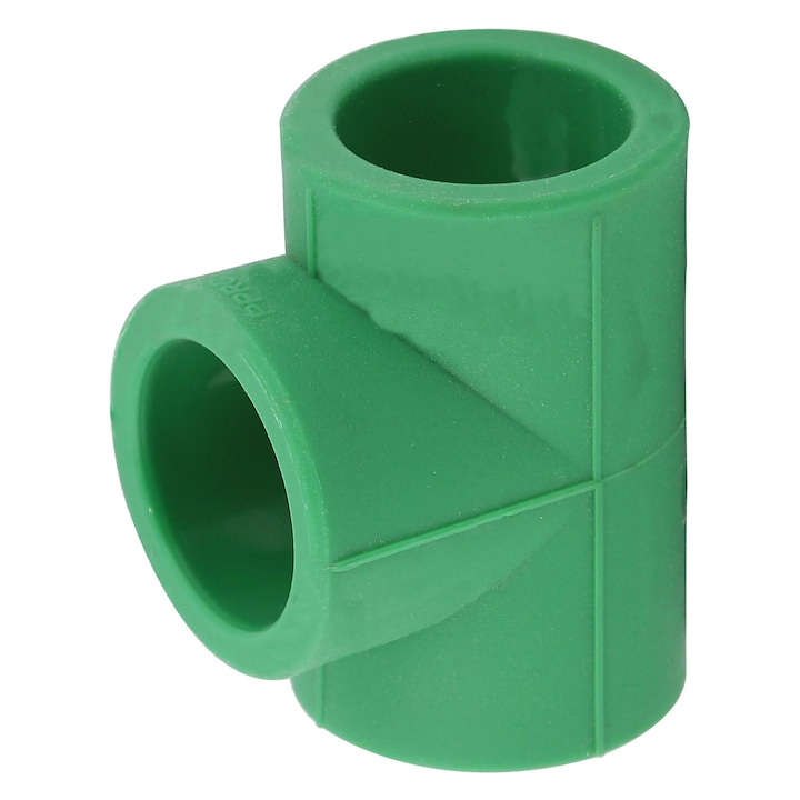 Zöld PPR Tee, D 50 mm, vízvezeték szerelési készlet