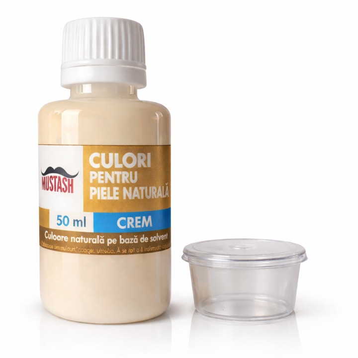 Vopsea pentru piele naturala CREM 50 ml – pe baza de solvent, uscare rapida, fara fixator