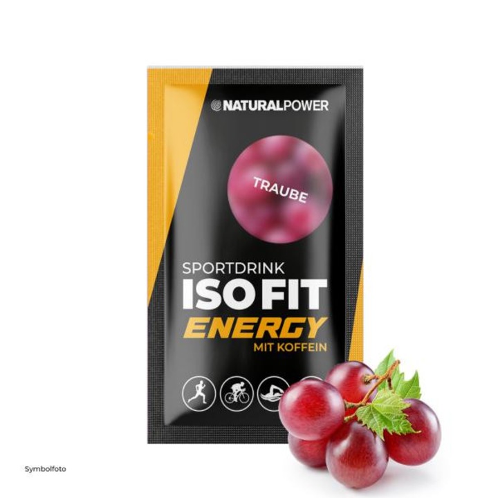 Electroliti Sportdrink ISO FIT ENERGY, Natural Power, aroma de Struguri/ portie16g