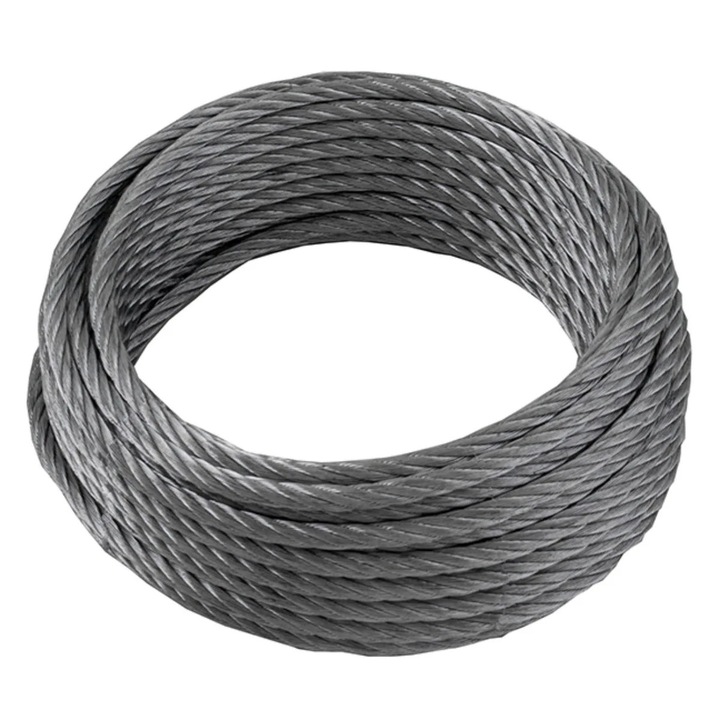 Cablu de ancorare Cablero, otel zincat, 15m x 6mm, greutate maxima 200kg