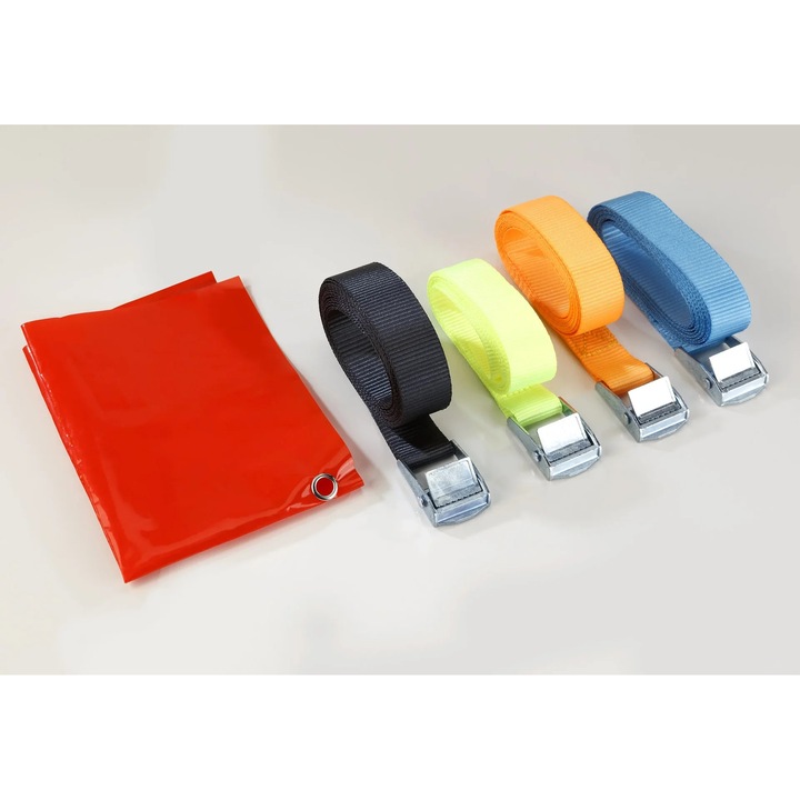 Set de chingi de tensionare Westfalia, 5 bucati, poliester, rezistenta 250 kg, sistem de eliberare rapida