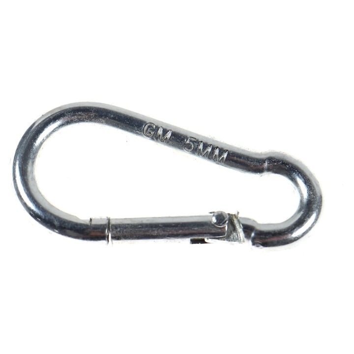 Поцинкован стоманен карабинер, дебелина 5 мм