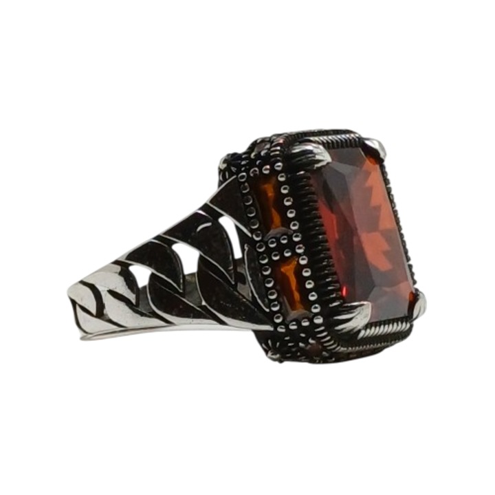 Inel din argint 925, TSR, piatră zirconiu, mărime 20, 8mm