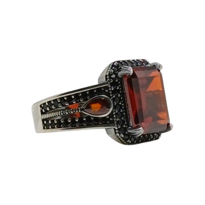 Inel din argint 925, The Silver Rush, model 1QMSW5, zirconiu, mărimea 20, dimensiune piatră 1, 3x1, 1 cm