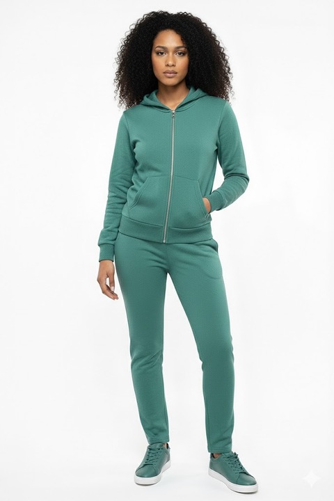 Trening bumbac dama EMD, Verde menta prafuit