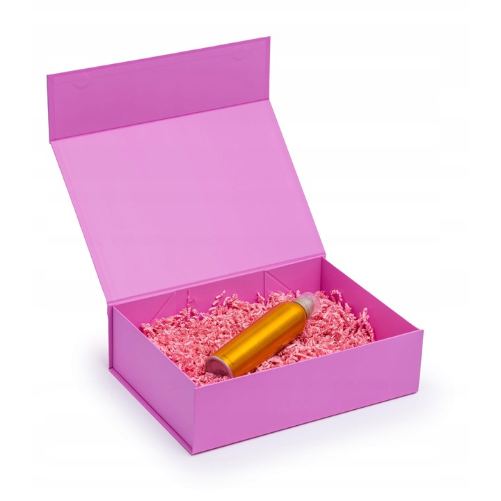 Cutie Magnetica, Neopak, Ambalaj Premium Cu Inchidere Magnetica, Carton Gros Si Rezistent, Design Elegant Si Modern, Usor De Folosit, Ideala Pentru Cadouri, Bijuterii Si Organizare, Potrivita Pentru Orice Ocazie, 35 x 25 x 10 cm, Roz