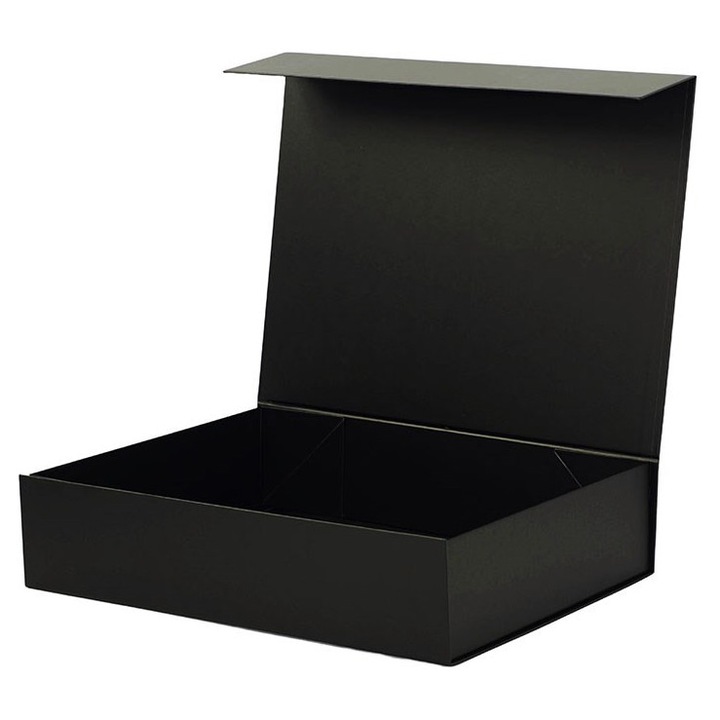 Cutie Magnetica, Neopak, Ambalaj Premium Cu Inchidere Magnetica, Carton Gros Si Rezistent, Design Elegant Si Modern, Usor De Folosit, Ideala Pentru Cadouri, Bijuterii Si Organizare, Potrivita Pentru Orice Ocazie, 43 x 33 x 10 cm, Negru