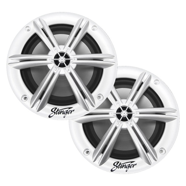 Set 2 Difuzoare coaxiale SEA65W WHITE – 6.5”, MARINE, doua cai, 4 ohmi, 75 W RMS / 150 W MAX
