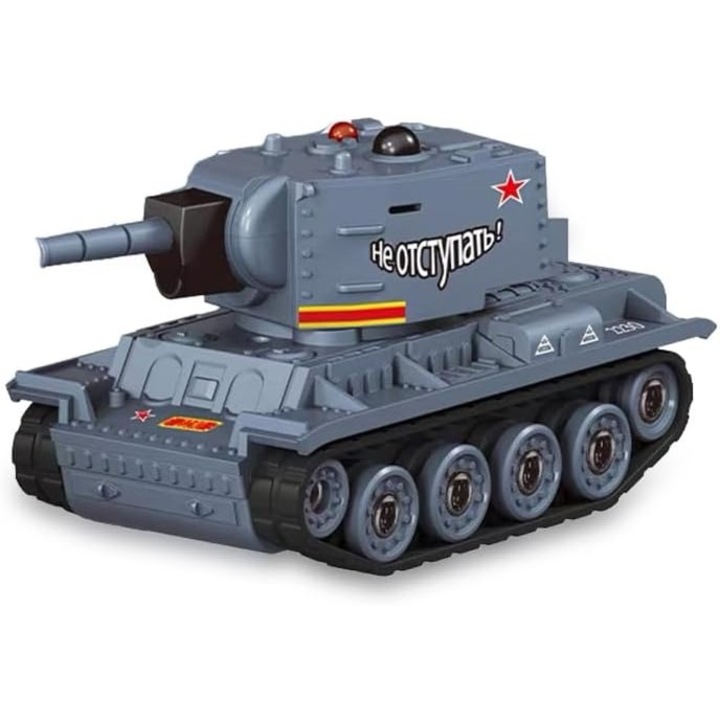 Mini Tanc cu Telecomanda, Wireless, 4 X 8 X 4 cm, cu Infrarosu, Gri, Stef's Cat