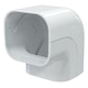 Curba canal 90° EXCELLENS CA 72-EXC NEW LINE TC pentru canal mascare trasee aer conditionat si pompe de caldura, schimbare directie trasee frigorifice, electrice si condens, montaj estetic si protectie profesionala HVAC