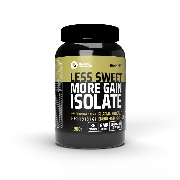 Суроватъчен протеин, суроватъчен протеин изолат, с вкус на лешник, на прах, 900 гр (Изолак)