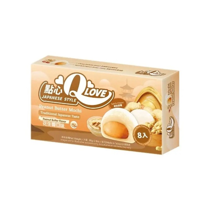 Mochi Qlove földimogyoróvajas ízű, 80g