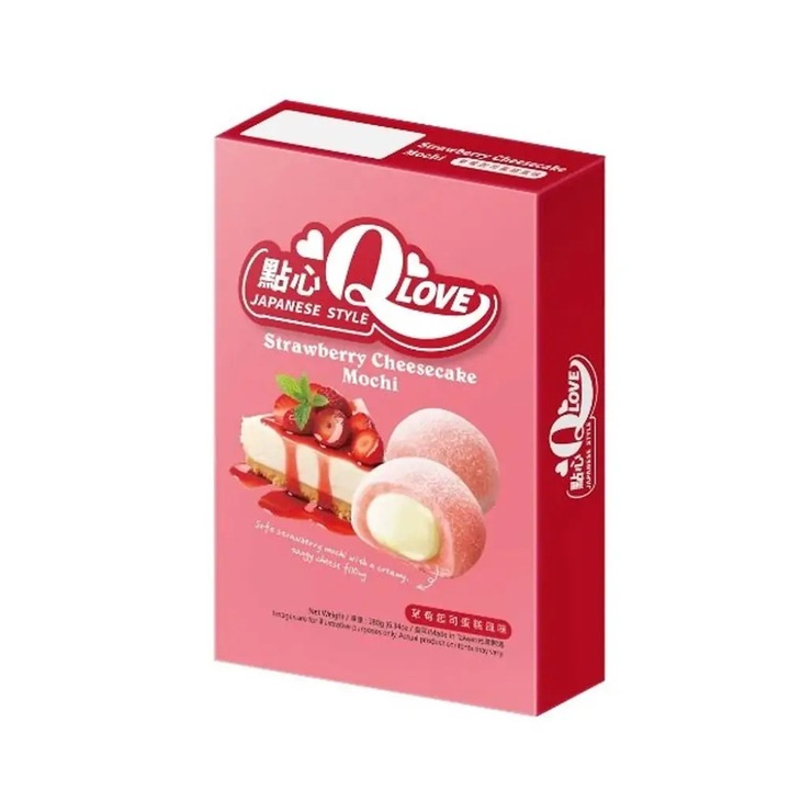 Mochi Qlove eper és sajt ízzel, 180g