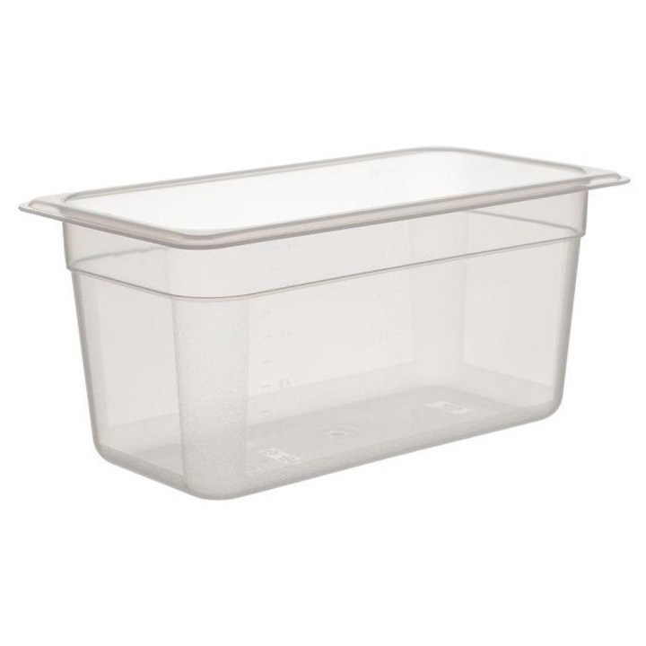 Tava gastronom GN1/3, inaltime 150mm, polipropilena, Bora