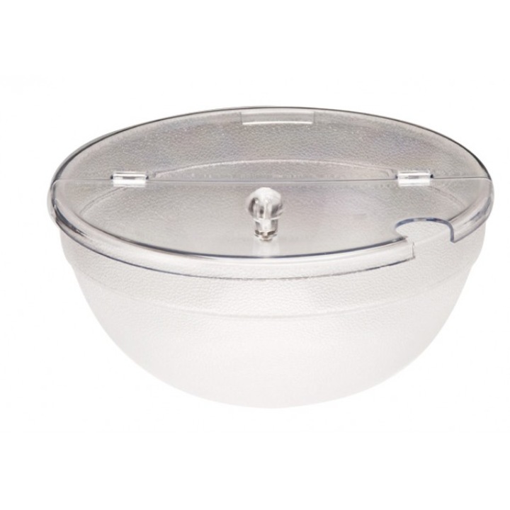 Bol policarbonat rotund Culinaro cu capac 26cm transparent