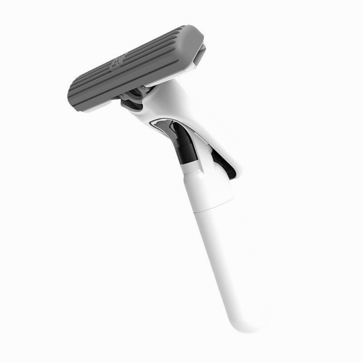 Mop Plat cu Pulverizare, DAMUR, Maner Scurt, Sistem de Stoarcere, Alb, 15.5x15.5x12.5cm