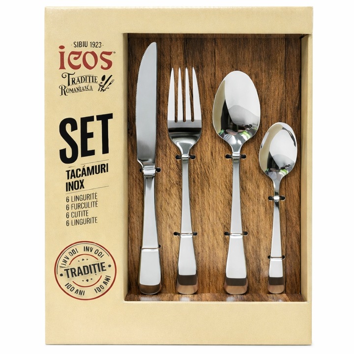 Set 24 tacamuri Inox Sophia Icos