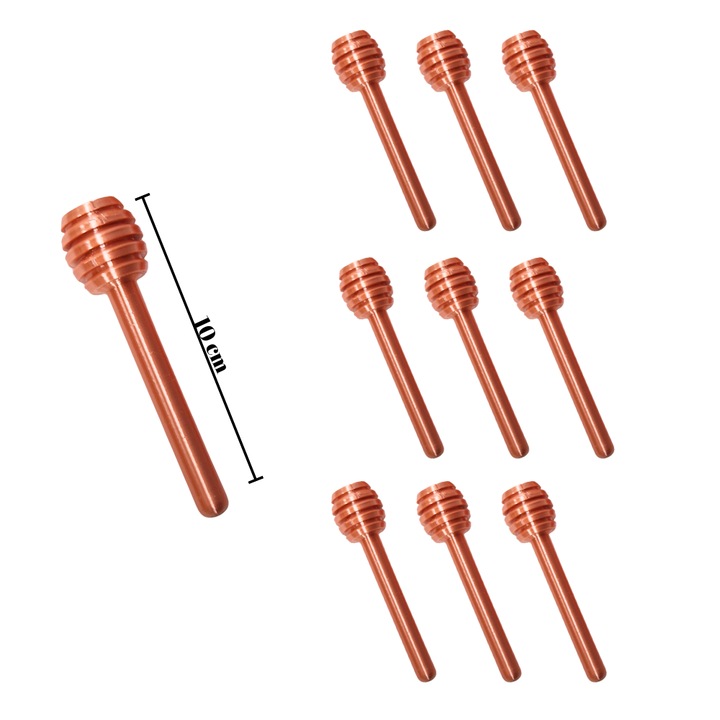 SET de 10 Lingurite decorative de miere ROZ de 10 CM