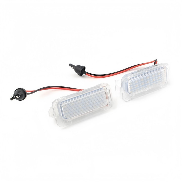 Set 2 Lampi numar led, Pentru Ford Focus mk2, Facelift Hatchback, Focus mk3, Fiesta mk6, Mondeo mk4, 2 Pini