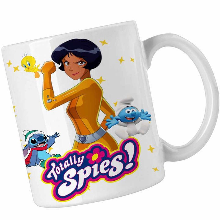 Cana Spioanele Alex Totally Spies CoolTrend, alba, 330ml