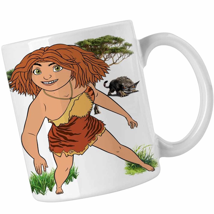 Cana The Croods Eep Desene Epoca de Piatra CoolTrend, alba, 330ml