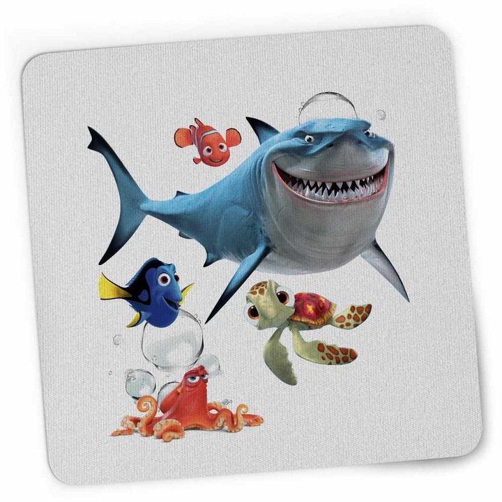 Mousepad Finding Nemo Rechin Bruce Marlin Testoasa Ocean CoolTrend, 21x19cm