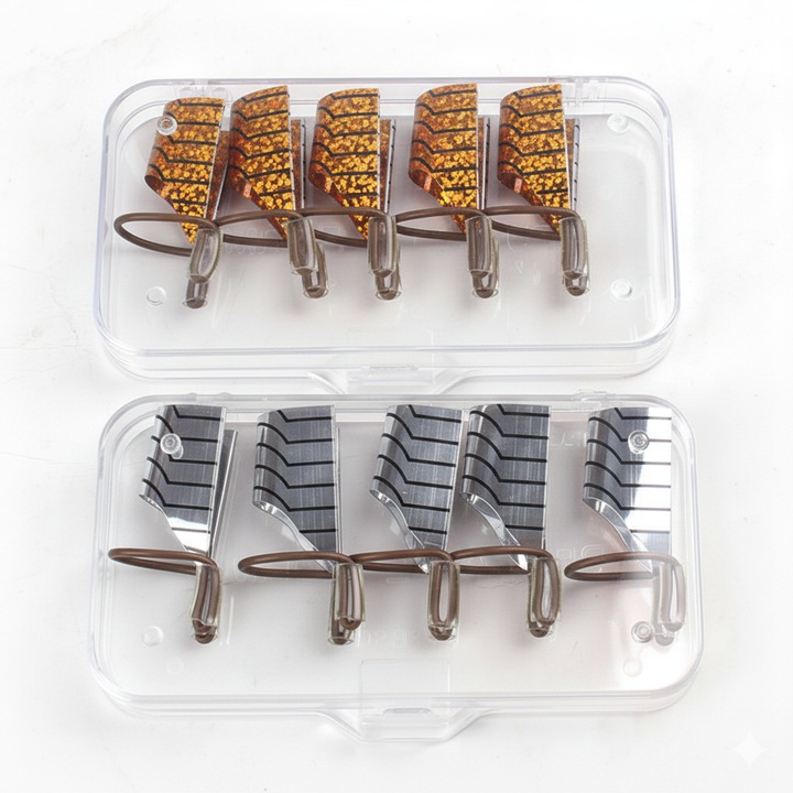 Set Sabloane Unghii Reutilizabile TITECK™, 10 Bucati