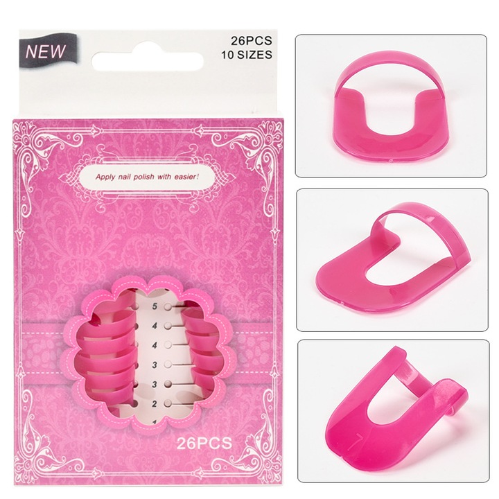 Set 26 Sabloane din Plastic pentru Protectie Oja TITECK™, 10 Marimi