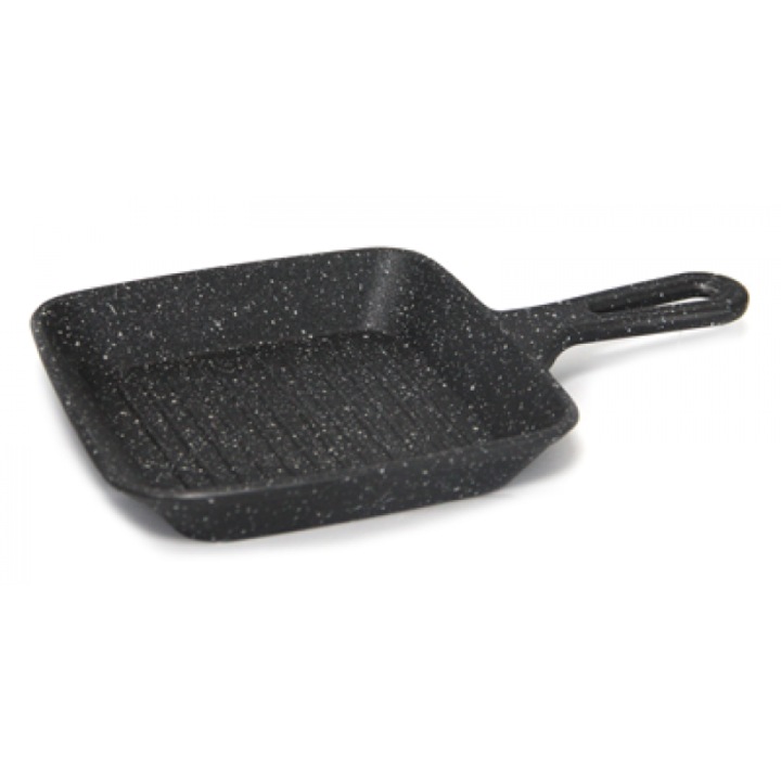 Tigaie patrata universala Culinaro aluminiu marmorata 15x15xh2, 6cm