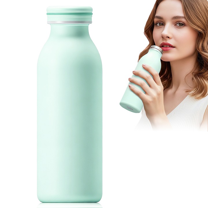 Спортна бутилка Ultrixe, инокс, 450 мл, зелена