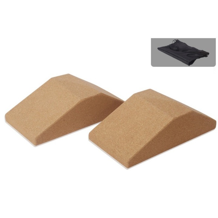 Parafa sport kiegészítők, csúszásgátló fitnesz platform, stretching, súlyemelés, guggolás, jóga tégla, 2 darab térdvédő, nagy sűrűségű és kopásálló, fitnesz gyakorlatok