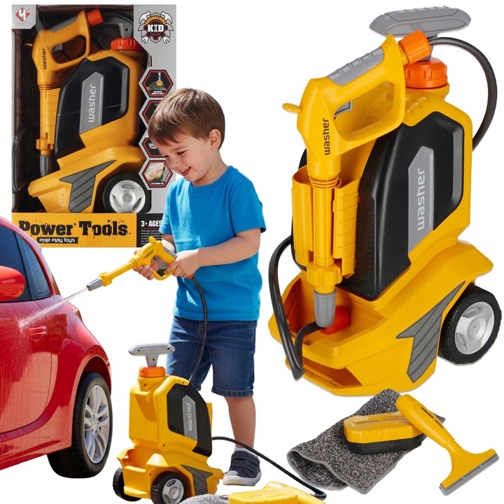 Masina de Spalat cu Presiune Interactiva pentru Copii, Set Complet cu Accesorii, Multicolor, 3+ Ani, Sarcia.eu