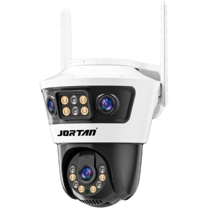 Camera de supraveghere WiFi Jortan 6 - 9MP(3+3+3), Full HD, exterior sau interior, senzor de miscare, vedere de noapte, microfon, difuzor, aplicatie Yoosee