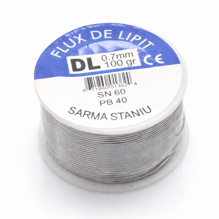 Fludor de lipit cu pasta 100g 0.5mm SN60/PB40 pentru pistol de lipit