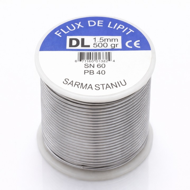 Fludor de lipit cu pasta, 500g, 1.5mm, SN60/PB40