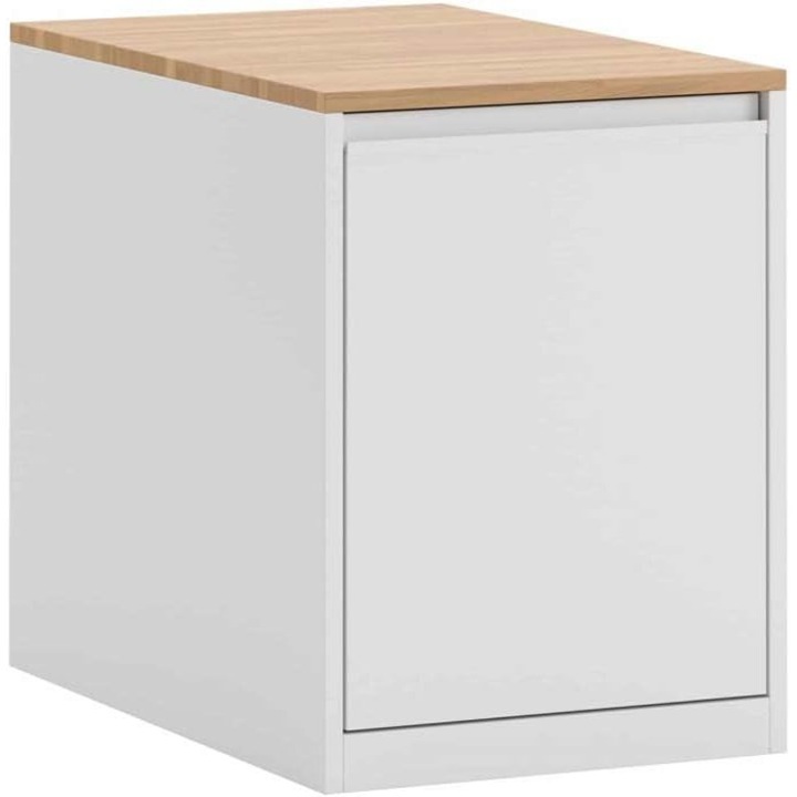 Dulap de birou, Deerhorn, alb, 44x60x70cm, cu polică interioară