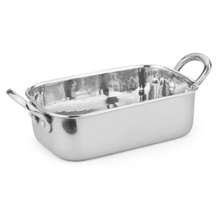 Mini tava inox CULINARO pentru servire 14x9, 5x4, 5cm 450ml