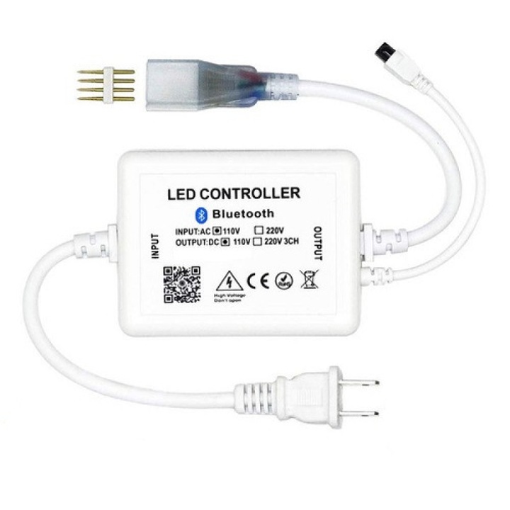 Controler banda LED RGB 220v Bluetooth pentru iluminat smart