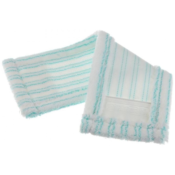 Rezerva mop plat Leifheit Easy Spray XL, alb + albastru turcoaz, 42 x 15 cm