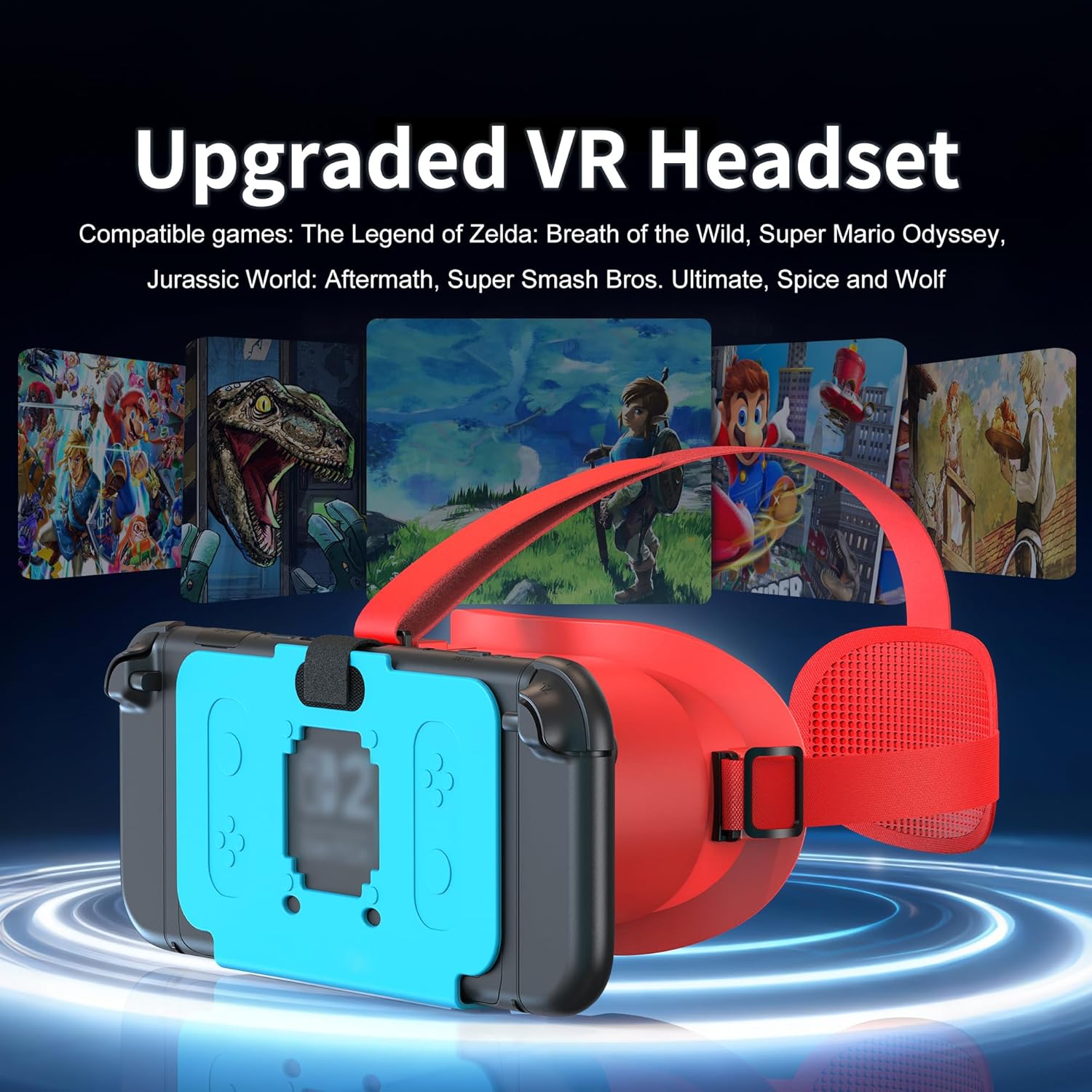 Nintendo Switch  quest 2 64gb Casti VR pentru Nintendo Switch 2, lentile HD, 4 capace Joy-con