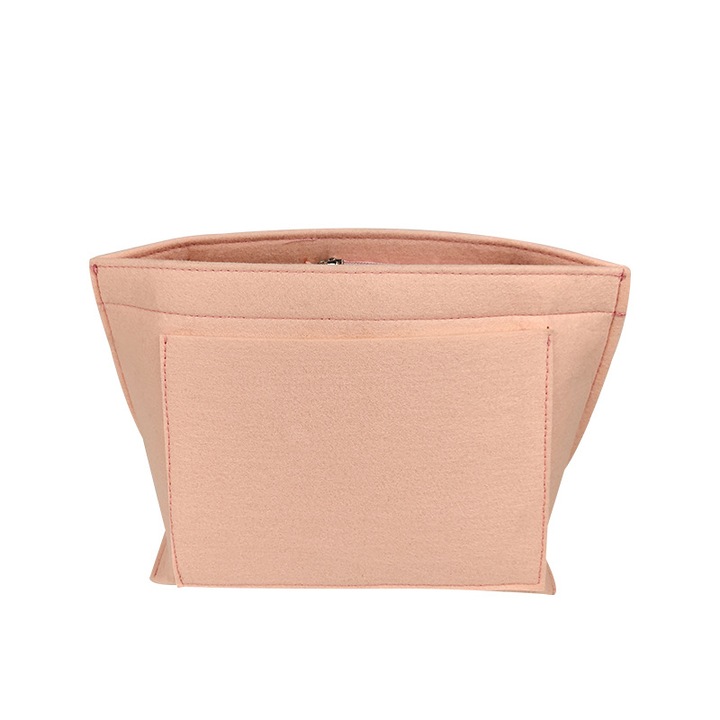 Táskarendező, filc, 21x17x13cm, rózsaszín