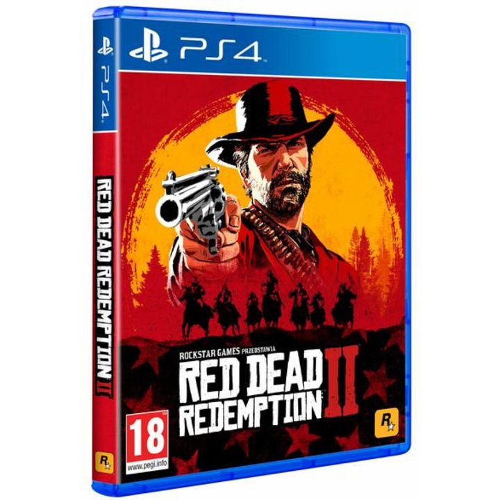 Joc PS4 Red Dead Redemption 2, CENEGA, poveste captivanta, grafica realista, compatibil cu PS5