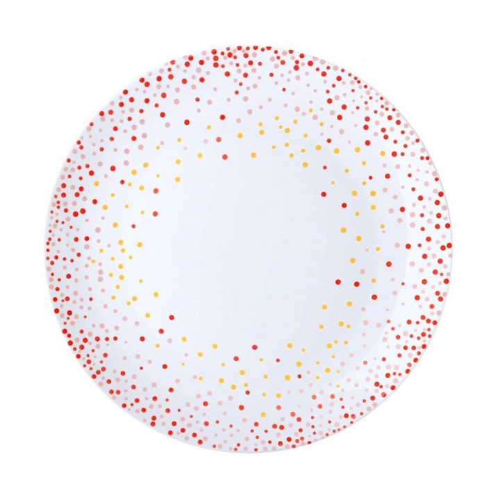 Farfurie pentru Desert ELCADIS PRO Winter Style, 19.5 cm, Opal, Rezistentă, Ușor de Curățat