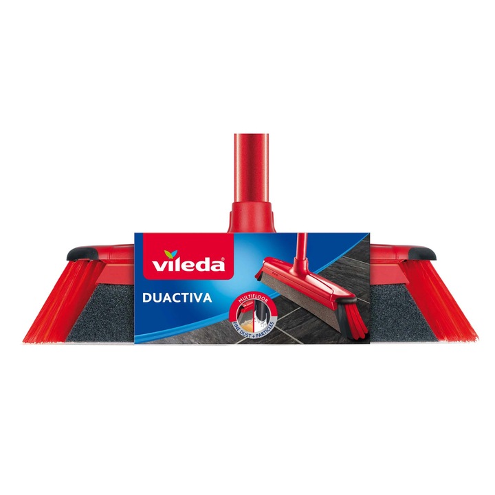 Универсална метла с дръжка, Vileda Duactiva 46417N, 130 см